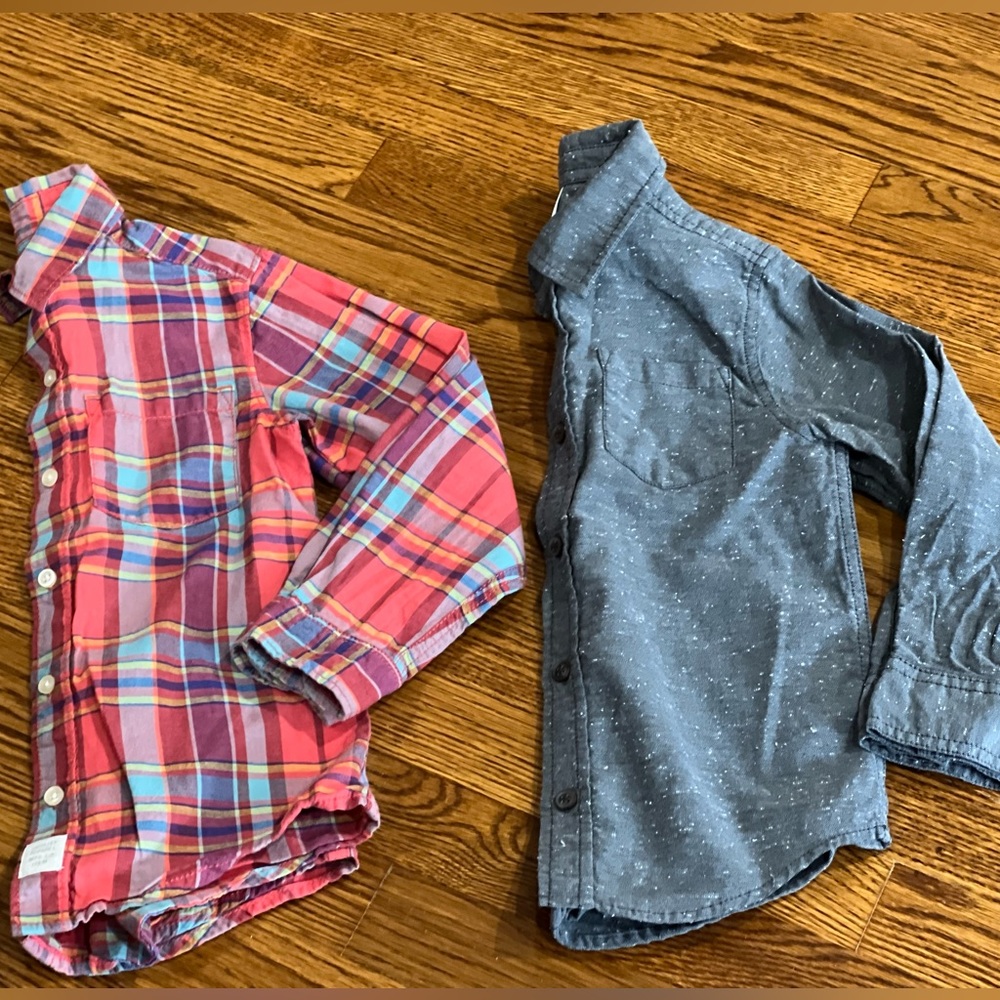 Bundle of Boys Long Sleeve Button Down Shirt” Carter’s + Gymboree
